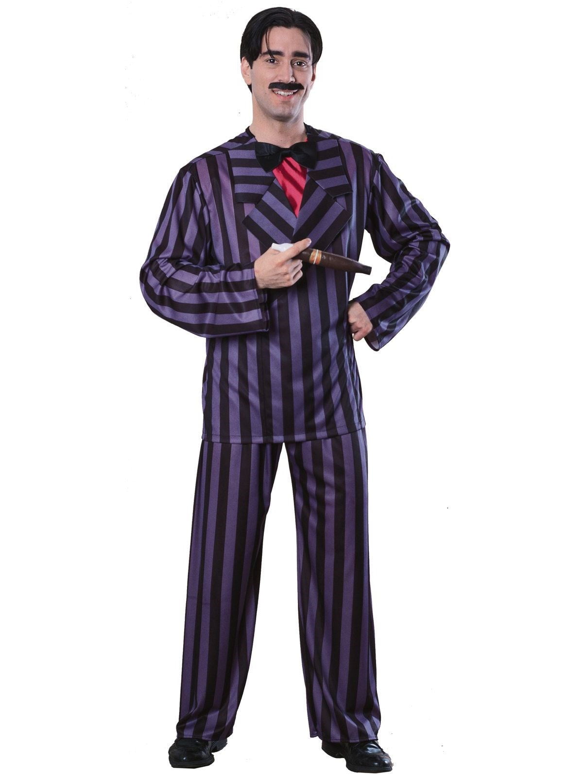 Licensed Addams Family Gomes Mens Halloween Horror Fancy Dress Costume Outfit 