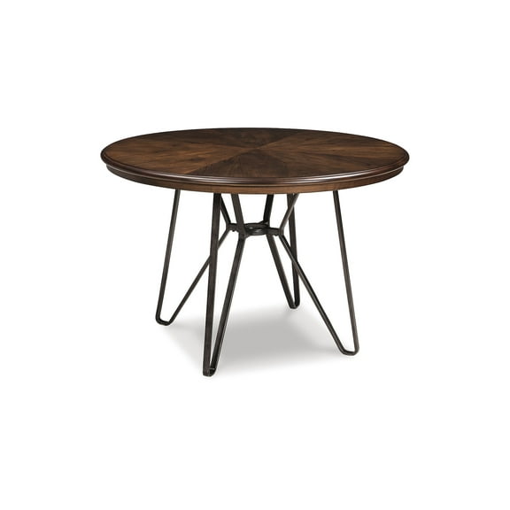 Signature Design by Ashley Centiar Round 45.5" Dining Table, Two-tone Brown