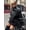 Black, variant on Women's Black Faux Leather Jacket, High Collar Loose Fit Long Sleeve Casual Outerwear for Fall
