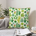 thumbnail image 6 of Kll Cactus Decorative Throw Pillow Covers Velvet Soft For Couch Sofa Bedroom Living Room Outdoor -18"X18", 6 of 8