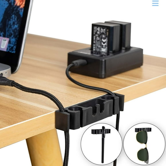 Fiudx Abrazadera Autoadhesiva para Cables, Organizador de Cables de Alimentación y Auriculares, Plástico Ecológico y Suave, Ideal para Coche y Escritorio, Espacio Limpio y Ordenado, Fácil de Instalar