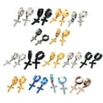 thumbnail image 4 of 5 pares de pendientes cruzados, ligeros, fáciles de llevar, estilo coreano, pendientes de gota, Clip para oreja, fiestas de Navidad, Día de San Ropa, zapatos y accesorios Miscelánea tipo 12 Sonducket AP009692-12B, 4 of 6