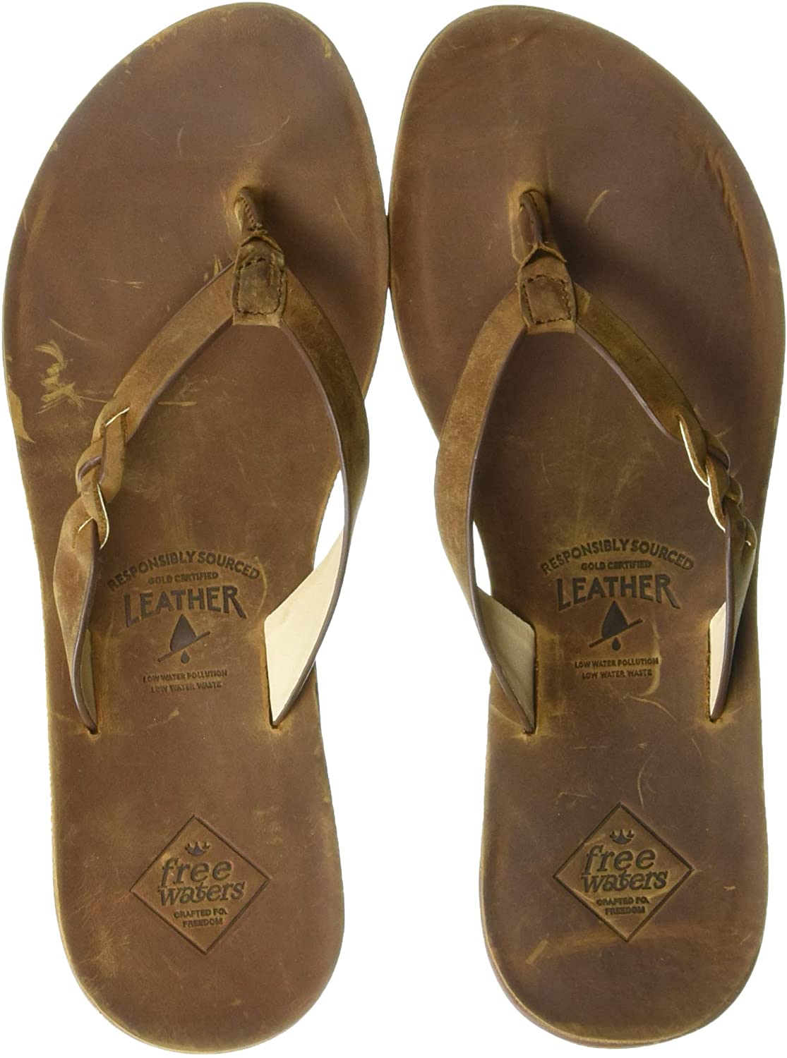 soft leather flip flops