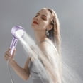 thumbnail image 5 of High-Pressure Handheld Showerhead with 360-Degree Rotation, Multi-Spray Mode Shower Head for Rain and Massage, Non-Clogging ABS Shower Head with Replacement Nozzles(Purple), 5 of 9