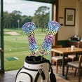 thumbnail image 4 of Yuyamidu Colorful Leopard Print Golf Club Covers Driver Headcover Hybrid Headcover Fairway Wood Head Covers Fashion Golf Headcovers PU Leather Golf Headcovers for Golf Clubs Women Golfer, 4 of 7