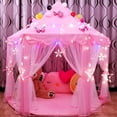 thumbnail image 3 of Tienda de juegos plegable portátil para niños y niñas, casa de juegos de Castillo de princesa, tienda de juegos al aire libre, juguetes para niños y niñas, regalo de cumpleaños, 2023, 3 of 4