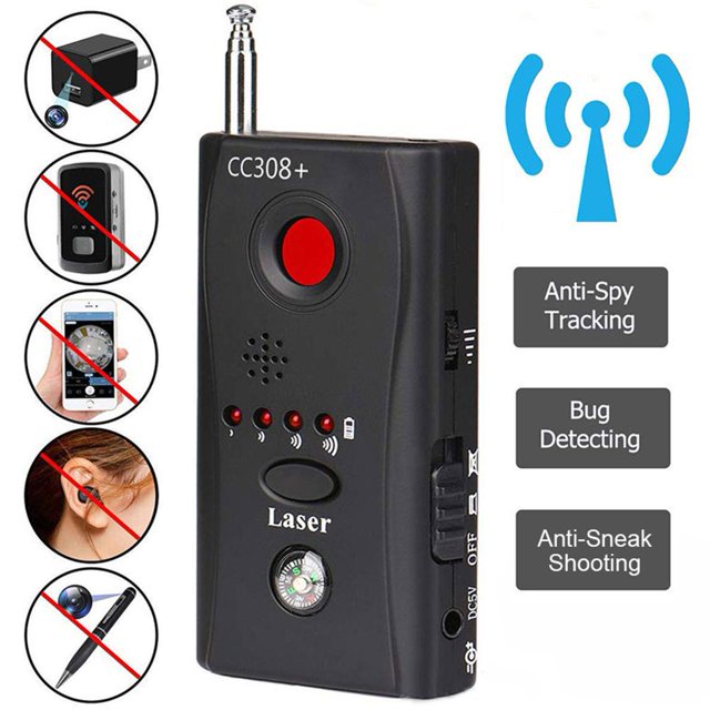 Detector de señal de lente de cámara inalámbrica multifunción CC308 + Detector de señal de Radio cámara de rango completo WiFi RF GSM dispositivo Finder r30 JFHHH pequeña