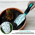thumbnail image 4 of Garden Tool Set with Non-Slip Rubber Handle, 3 Piece Cast-Aluminum Heavy Duty Gardening Kit Includes Hand Trowel, Transplant Trowel and Cultivator Hand Rake, Cactus Pattern Printed, 4 of 7