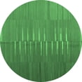 thumbnail image 1 of Ahgly Company Indoor Round Oriental Emerald Green Traditional Area Rugs, 5' Round, 1 of 4