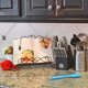 thumbnail image 4 of Antique Metal Kitchen Cookbook Display Stand, Recipe Book and iPad Holder, Cookery Book Easel with Weighted Chains for Gift, Rustic Dark Brown, 4 of 5