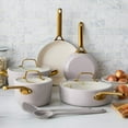thumbnail image 3 of GreenPan 10-Piece Reserve Pro Cookware Set, Ceramic Nonstick, Oven Safe, Dishwasher Safe, Oyster, 3 of 12