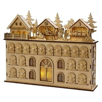 Kurt Adler 13-Inch LED Wooden Advent Calendar Decoration