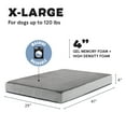 thumbnail image 6 of BARK Memory Foam Platform Dog Bed - XL, 6 of 6