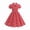 Red, variant on TIREOW Girls Cute Dress Vintage Polka Dot Peter Pan Collar Puff Short Sleeve Dresses Swing Party Rockabilly Dress Wedding Casual Dress