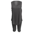 thumbnail image 5 of Posijego Women Two Piece Summer Outfit Plus Size Lounge Suit Stripe Tank Top and Basic Shorts Matching Sets, 5 of 6