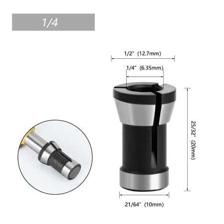 

BAMILL 6/ 6.35/ 8mm Shank Router Bit Extension Collet Chuck Rod Trim Molding Machine