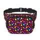 thumbnail image 1 of Fotbe Colorful Hearts Cangurera Cuadrada con Estampado de Doble Capa, Bolsa de Cintura Ajustable Mini para Hombres y Mujeres, 1 of 9