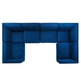 thumbnail image 3 of Conjure Channel Tufted Performance Velvet 6-Piece U-Shaped Sectional-EEI-5851-GLD-BLK, 3 of 5