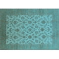 thumbnail image 1 of Ahgly Company Indoor Rectangle Oriental Light Blue Industrial Area Rugs, 2' x 3', 1 of 4