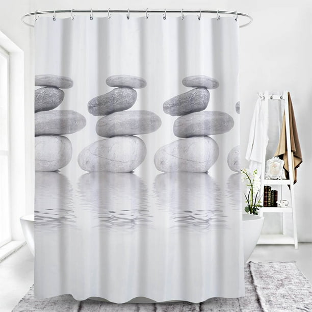 Decorative Shower Curtain Thicken Curtain with Hooks Waterproof Bathroom  Curtain Fabric Shower Curtain Printed Shower Curtain Liners 