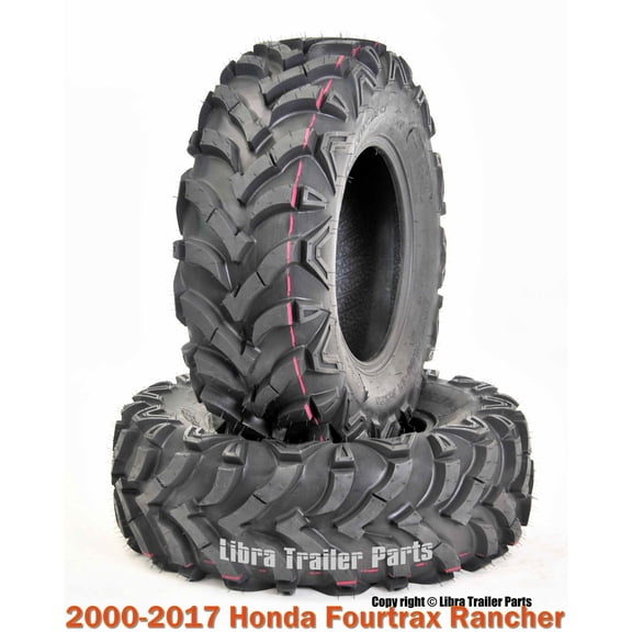 (2) 24x8-12 ATV Front Tire Set 6PR for 2000-2017 Honda Fourtrax Rancher