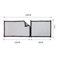 thumbnail image 2 of Recinto de seguridad para Puerta de malla para perros Yinane con cremallera ligero ajustable desmontable, 2 of 8