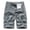 Gray, variant on WWV Cargo Shorts Men Work Shorts for Men Construction Pockets Zipper Button Shorts Solid Color Casual Comfy Loose Fit Fitness Sports Workwear Pants Army Green L