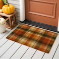 thumbnail image 6 of 2x3 Washable Area Rugs,Vintage Fall Brown Lattice Plaid Non-Slip Soft Rug Large Indoor Carpet,Autumn Buffalo Check Linen Floor Rugs for Home Living Room Bedroom Dining Room Office, 6 of 9