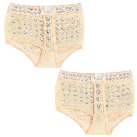 

Zonh Dance Thong Belly Ballet Gymnastics Lyrical Shoes Rhinestone Pads for Size 34-35
