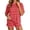 Red, variant on Womens Long Sleeve Blouses Suit Set Loungewear Set for Women Striped Short Sleeve Tee Shorts Set Loose Fitting Casual Daily Home Streetwear Outfits Black L