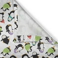thumbnail image 6 of Ambesonne Penguin Valance & Curtain, Happy Funny Animals, 55"x36", Multicolor, 6 of 7