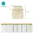 thumbnail image 7 of Wenseny Women’s Satin Split Short Pencil Skirts Side Drawstring Ruched Skirt Black XL, 7 of 7