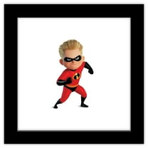 Gallery Pops Disney Pixar The Incredibles 2 - Dash Parr Wall Art, Black Framed Version, 12" x 12"