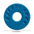 thumbnail image 4 of Locks de correa Bloques de silicona de guitarra para el entusiasta de la guitarra Blue 10pcs, 4 of 8