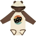 thumbnail image 3 of Inktastic Theater Masks Acting Retro Sunset Boys or Girls Long Sleeve Baby Bodysuit, 3 of 5