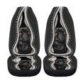 thumbnail image 5 of XYZCANDO Soft Vehicle Seat Protector SUV Auto Sedan, Stretchy Waterproof Car Seat Covers 2 Piece Polyester Dog Pattern, 5 of 10