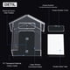 thumbnail image 5 of Cubierta Impermeable para Timbre Inalámbrico Cubierta de Plástico Transparente A Prueba de Lluvia Botón de Timbre de Puerta de Casa Protector la Lluvia, 5 of 5