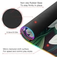 thumbnail image 4 of White Flowers and Green Leaves RGB Gaming Mouse Pad Large Keyboard Mat Rubber Base 13 Light Modes, 4 of 6