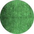thumbnail image 1 of Ahgly Company Indoor Round Persian Emerald Green Bohemian Area Rugs, 5' Round, 1 of 4