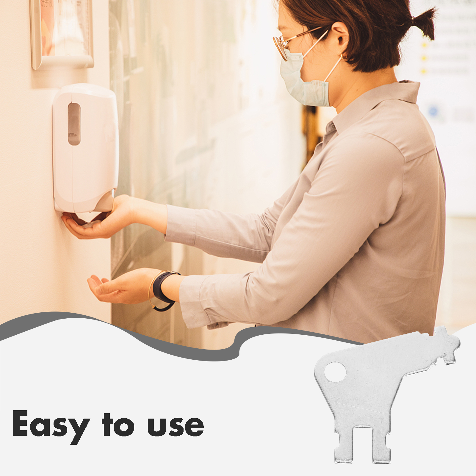 Jofel Kunilock Dispenser Key – 4-Pack For Paper Towel & Toilet Tissue Dispensers