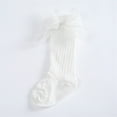 thumbnail image 5 of Krdevn Baby Socks - Baby Socks Fashion Soft Calf Socks Knee High Lace Large Bow Knot Stockings - Socks for Baby Girl,Color:White,Size:0-6 Months, 5 of 7