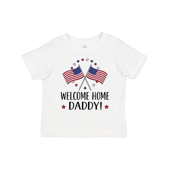 Inktastic Military Homecoming Welcome Home Daddy Boys or Girls Toddler T-Shirt