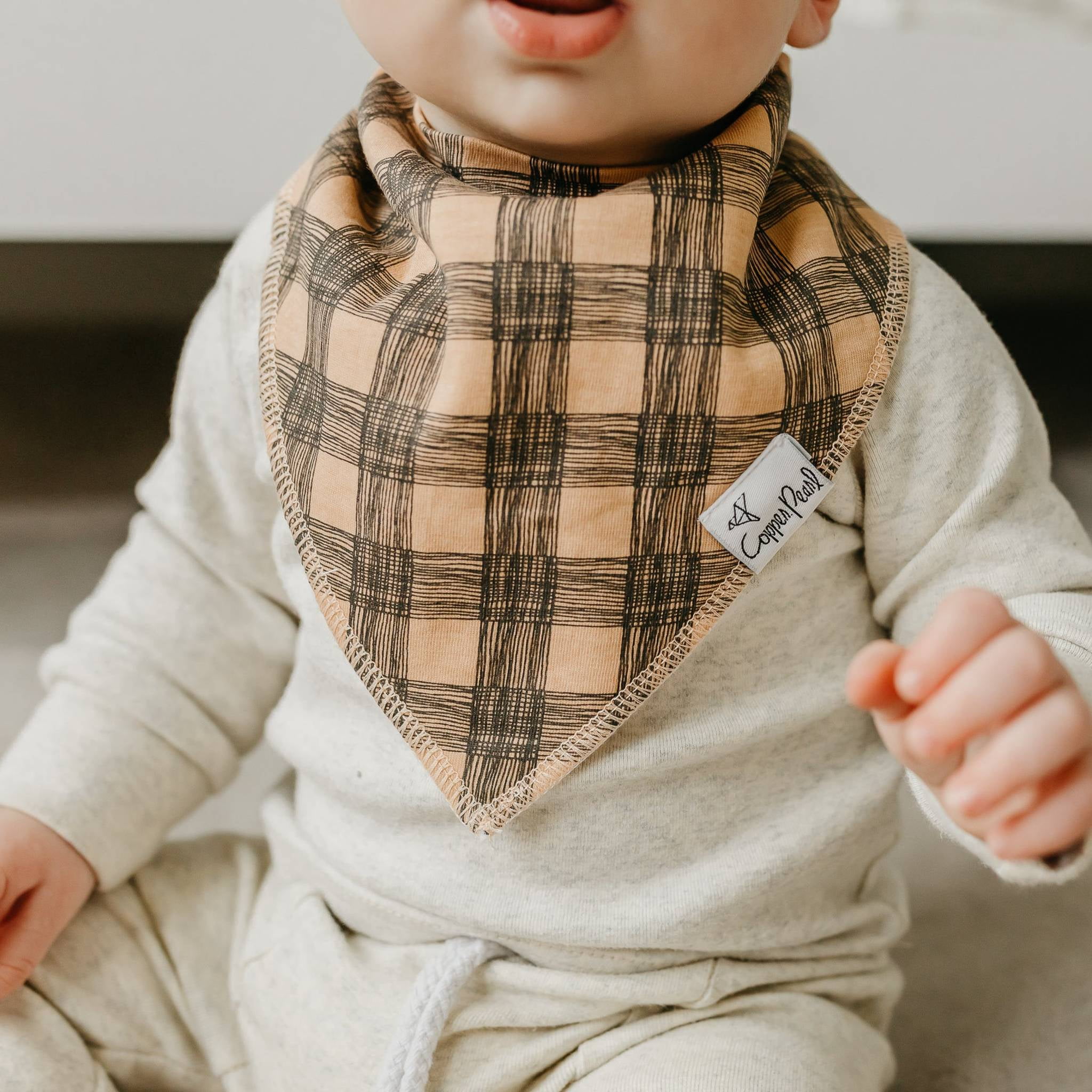 Copper Pearl Bandana Bibs- Jo