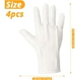 thumbnail image 2 of 2 Pairs Cotton Gloves, Moisturizing SPA Gloves, Washable White Gloves for Dry Hands, 23cm/9 Inch Eczema Gloves, 2 of 5