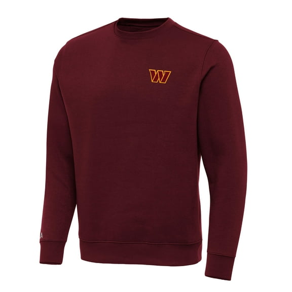 Men's Antigua Burgundy Washington Commanders Victory Pullover Sweatshirt