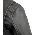thumbnail image 5 of First Mfg Co - Bambino - Boy's Motorcycle Black Leather Jacket - 12 - Action Back Grommets Gussets Side Relief Zippers, 5 of 5
