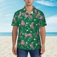 thumbnail image 4 of Lsque Tropical Leopard pattern Hawaiian Shirt for Men, Unisex Summer Beach Casual Short Sleeve Button Down Shirts-Small, 4 of 9