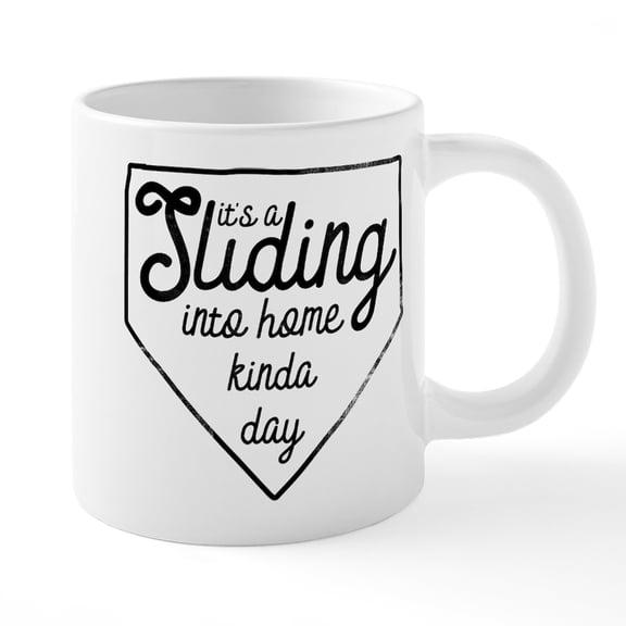 CafePress - It's A Sliding Into Home Ki - 20 Oz White Ceramic Mega Mug
