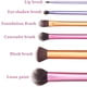 thumbnail image 4 of Brochas de maquillaje, mango de plástico profesional, brocha para polvo, tubo de aluminio, cosméticos, brocha suave para ojos y cara, 4 of 6