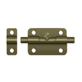 thumbnail image 2 of Deltana 3BBU5 3" Barrel Bolt; Antique Brass Finish, 2 of 2